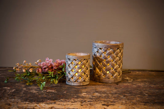 Set van 2 windlichten