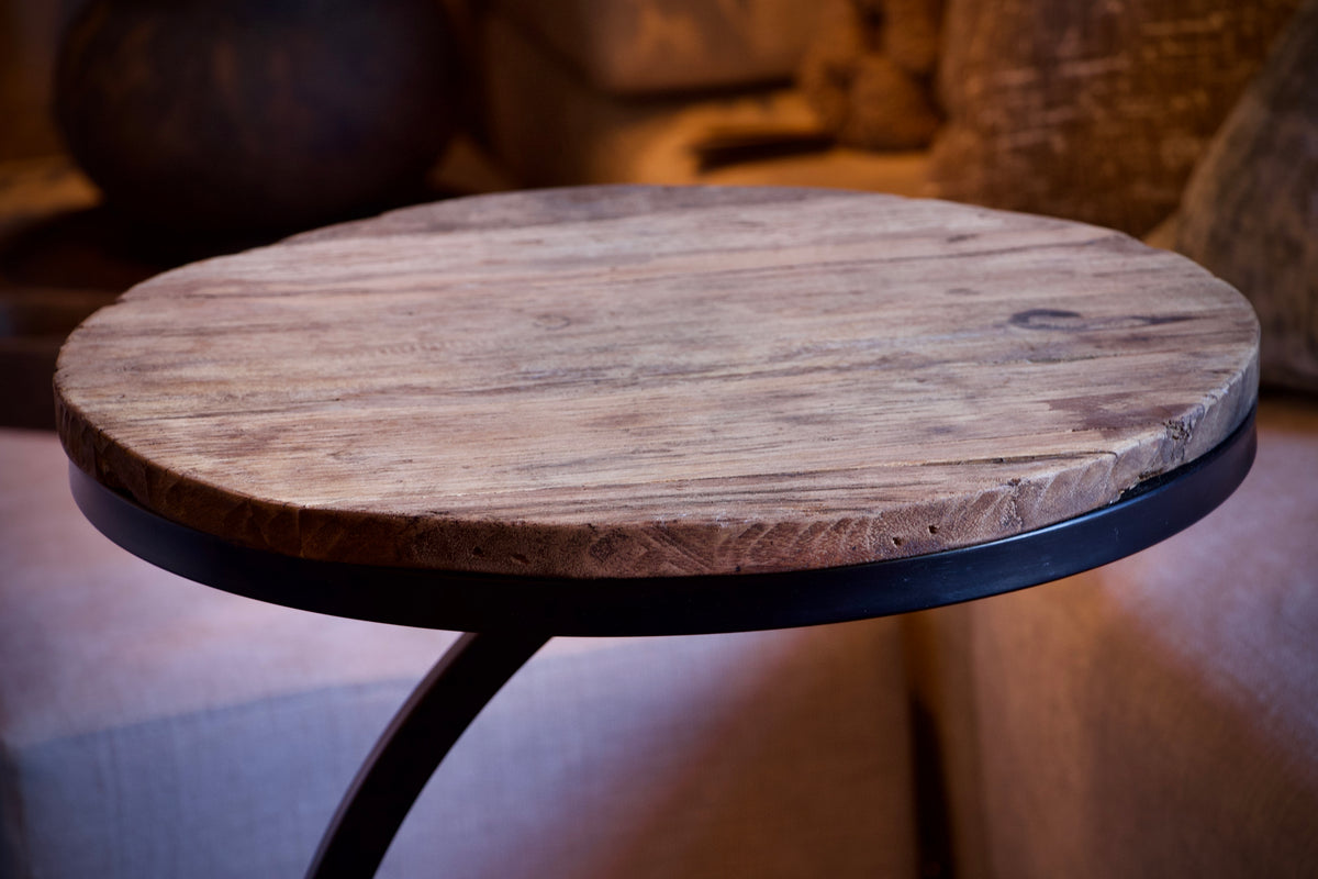 Laptoptafel/bijzettafel rond